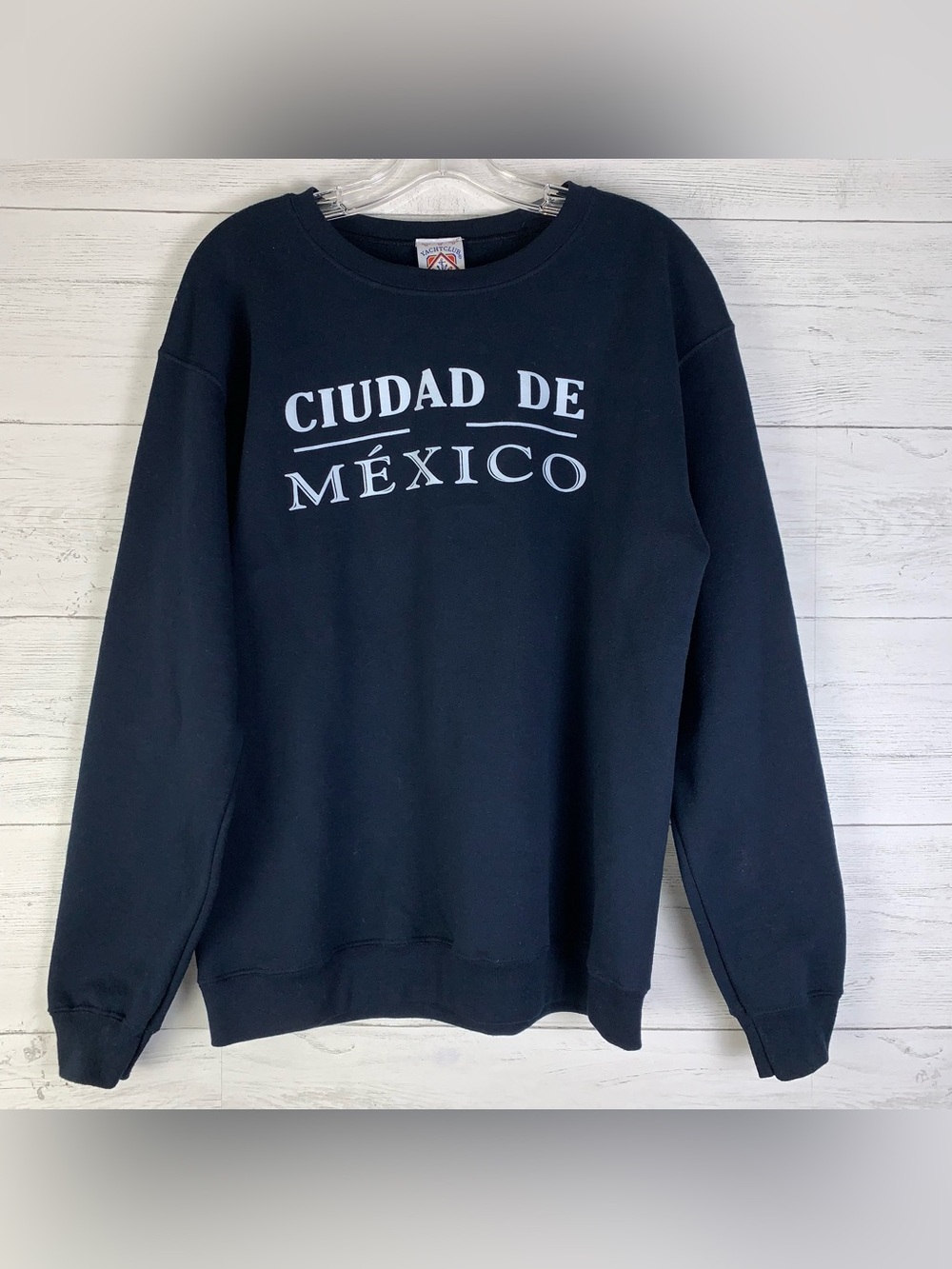 Yacht Club "Ciudad de Mexico" navy cotton sweatshirt size M